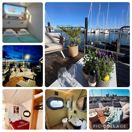 Hausboot Mit Motorboot Hotel na wodzie Heiligenhafen